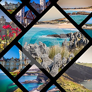 Collage of Cantabria Spain.