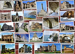 Collage of Cantabria in Spain photo