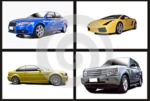 Collage of cars