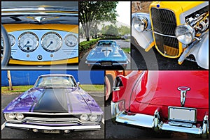 Collage of classic cars