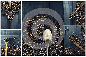 Collage of coffee.
