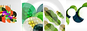 a collage of colorful circles on a white background