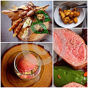 Collage Of Delicious Bush Tucker Foods