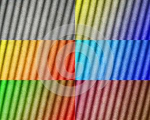 Collage Of Distressed halftone grunge colourful  texture -texture of concrete floor background for creation abstract photo