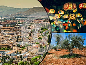 Collage of Granada,Spain my photos.