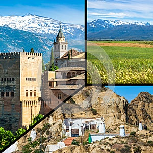 Collage of Granada,Spain my photos.