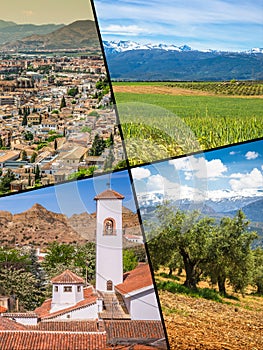 Collage of Granada,Spain my photos