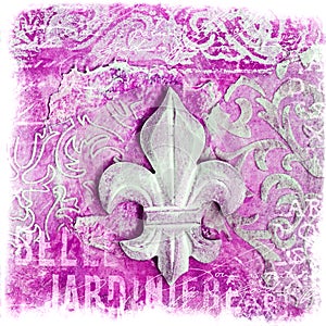 Collage lile de fleur