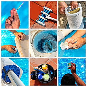 Collage maintenance of a private pool