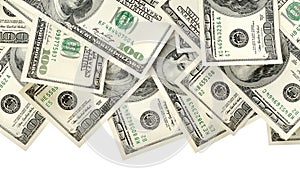 Collage of money isolated