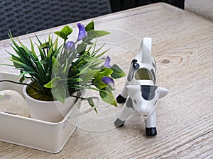 Collage of objects in a cafe in Mijas in the Alpujarra Mountains above the costa del Sol