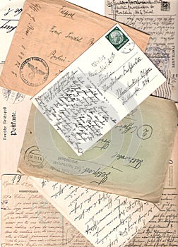 Collage of old letters