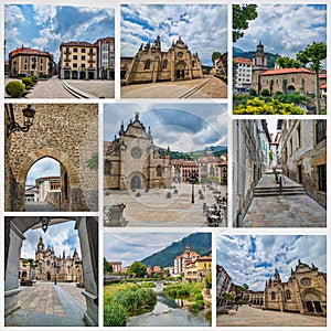 Collage of the old town of Balmaseda.