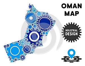 Collage Oman Map of Gears