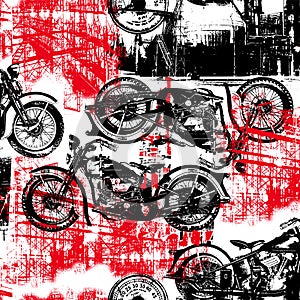 Collage pattern of abstract and meaningless textures,