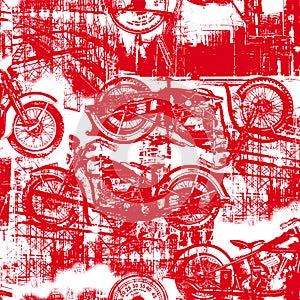 Collage pattern of abstract and meaningless textures,