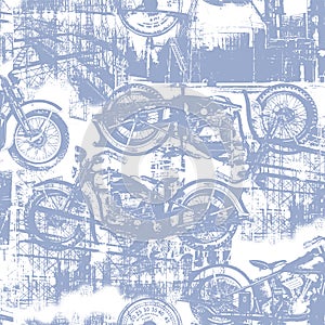 Collage pattern of abstract and meaningless textures,