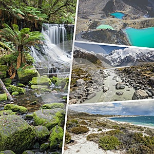 Collage of photos from Australi and New Zealand - my photos. photo