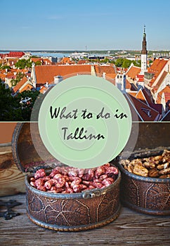 Collage of photos of Tallinn