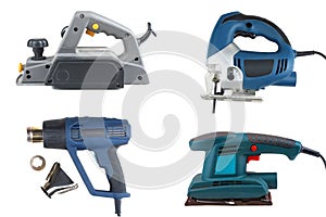 Collage of power tools