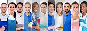 Collage Of Professional Cleaners photo
