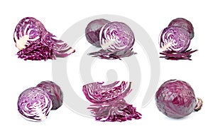Collage red cabbage