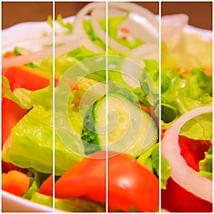 Collage salad