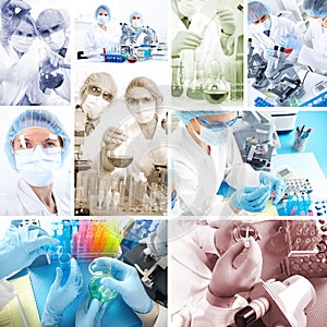 Collage. Science Team