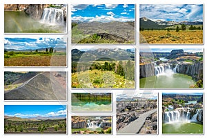 Idaho landmarks collage