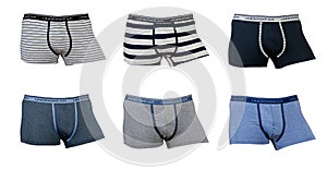 A collage of six male underwear