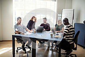 Collage of a smiling group of ethnically diverse entrepreneurs