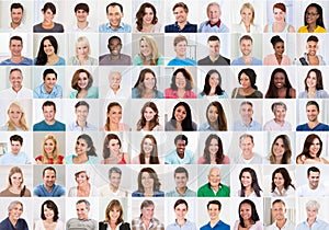 Collage Of Smiling People