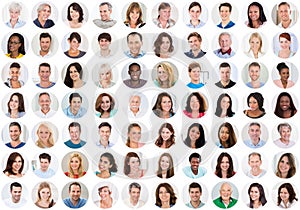 Collage Of Smiling People