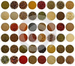 Collage spices