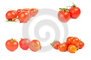 Collage of tomatoes cherry