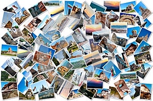 Collage of travel photos from Bulgaria