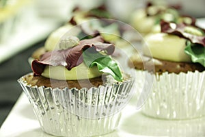 Collage of various cupcakes chocolate