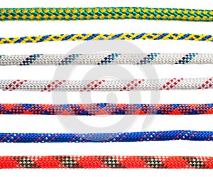 Collage of various types of dynamic rope photo