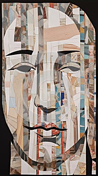 Collaged Staccato Face Strips for Creative Projects.