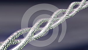 Collagen molecule structure 3D model