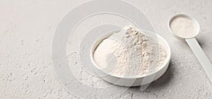 collagen powder, beauty skin care, antiage protein supplement created with generative ai technology