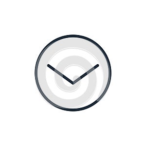 collapse icon vector from media players concept. Thin line illustration of collapse editable stroke. collapse linear sign for use