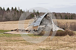 Collapsed Barn