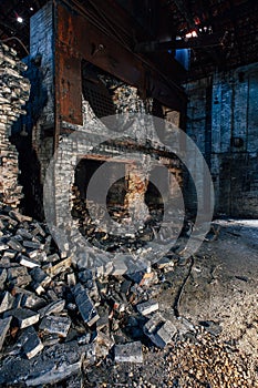 Collapsed Boilers - Abandoned Old Taylor Distillery - Kentucky