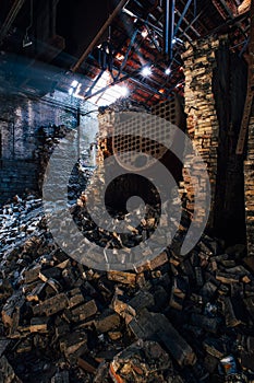 Collapsed Boilers - Abandoned Old Taylor Distillery - Kentucky