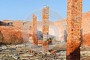 Collapsed brick