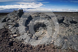 Collapsed lava tube, Mauna Loa Observatory Road. Big Island Hawaii