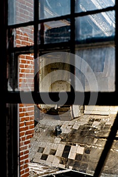 Collapsing Room - Abandoned Knox County Infirmary - Ohio