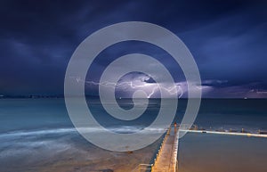 Collaroy storms and lightning