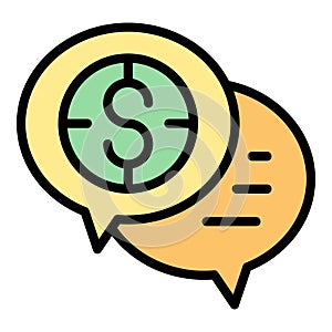 Collateral chat icon vector flat